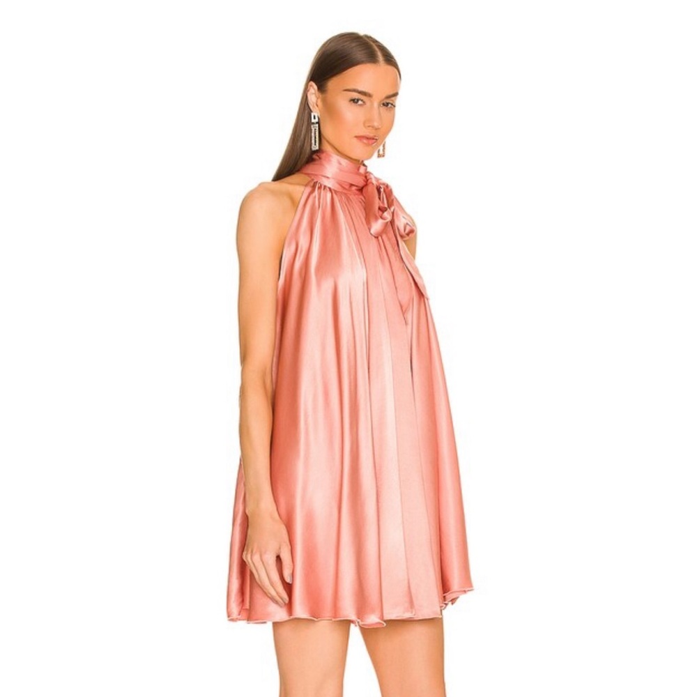 Michael Costello x Revolver Marisol Mini Dress in Pink